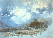 Joseph Mallord William Turner Dolbadern Castle Sweden oil painting reproduction